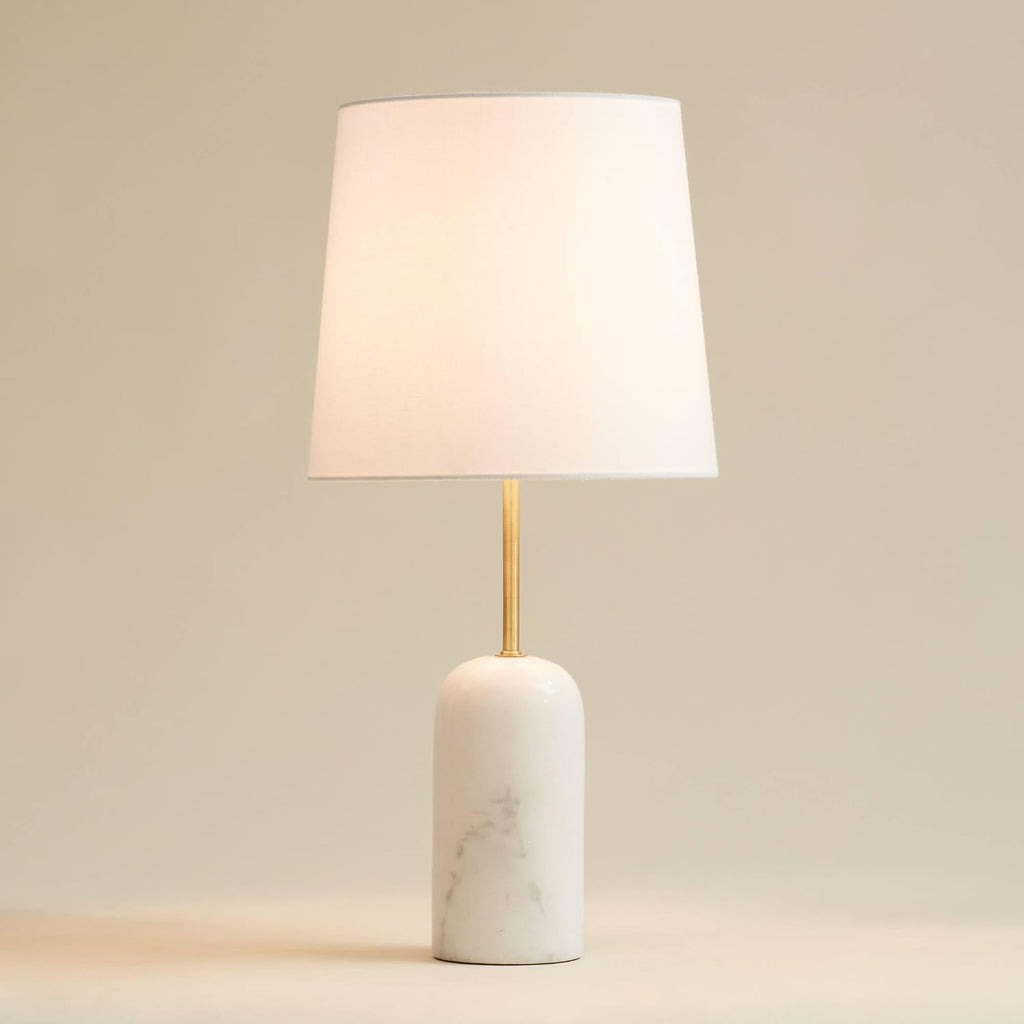 Brass Marble Modern Glam Table Lamp