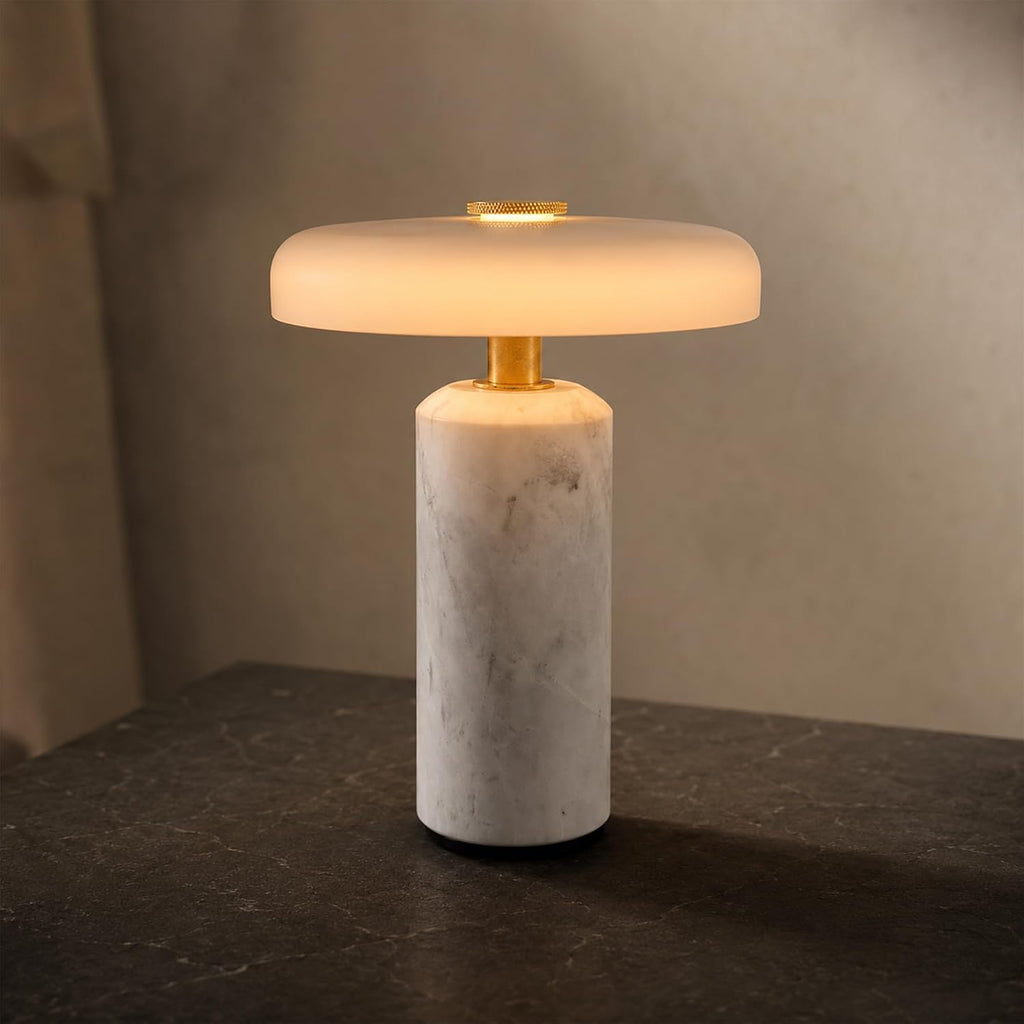 Cordless Touch Marble Table Lamp
