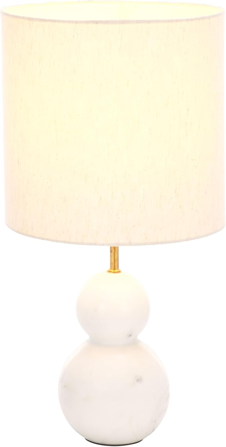 White Marble Callie Table Lamp