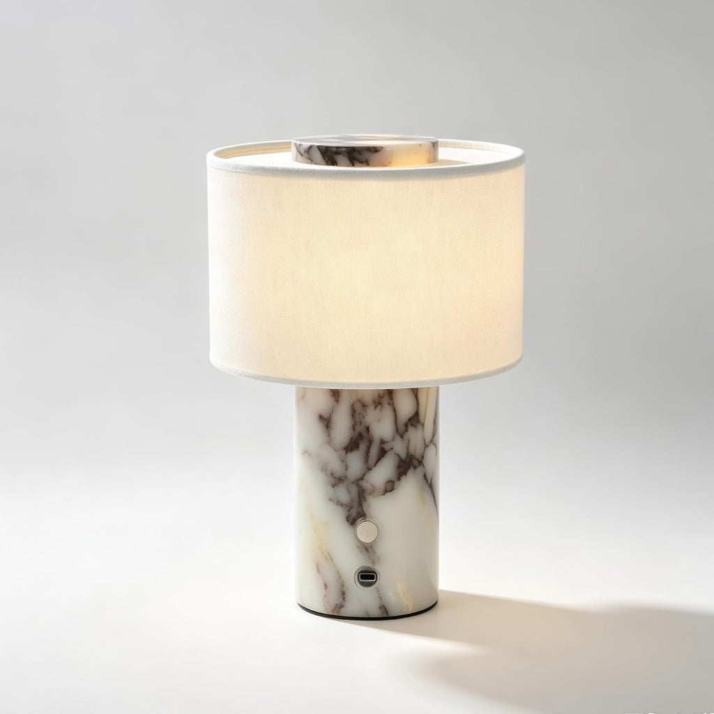 Cordless Touch Marble Table Lamp