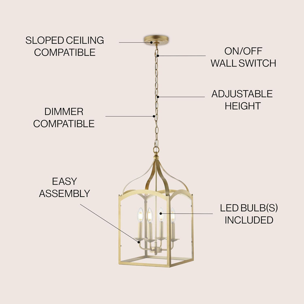 Antique Gold Ruth Lantern Pendant Light
