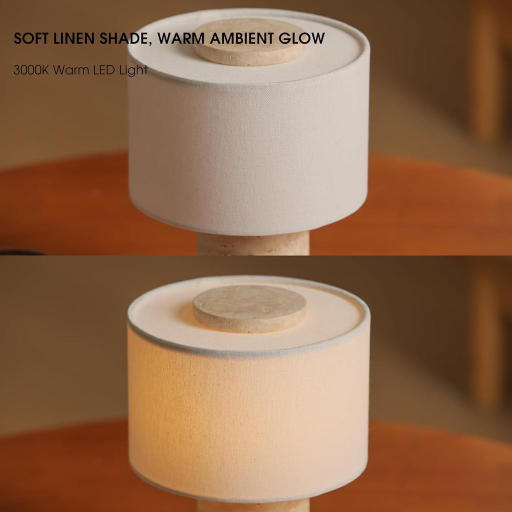 Cordless Touch Marble Table Lamp