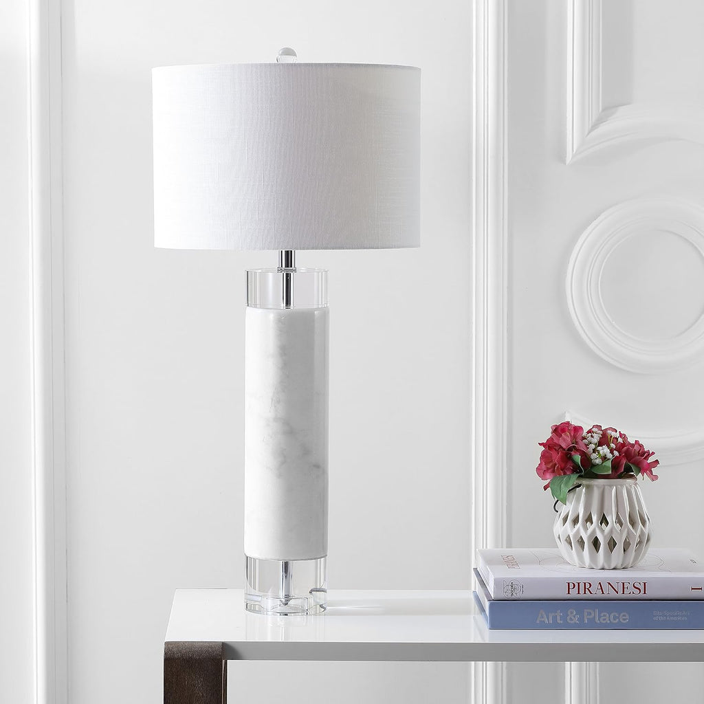 Marble Crystal Hunter Table Lamp